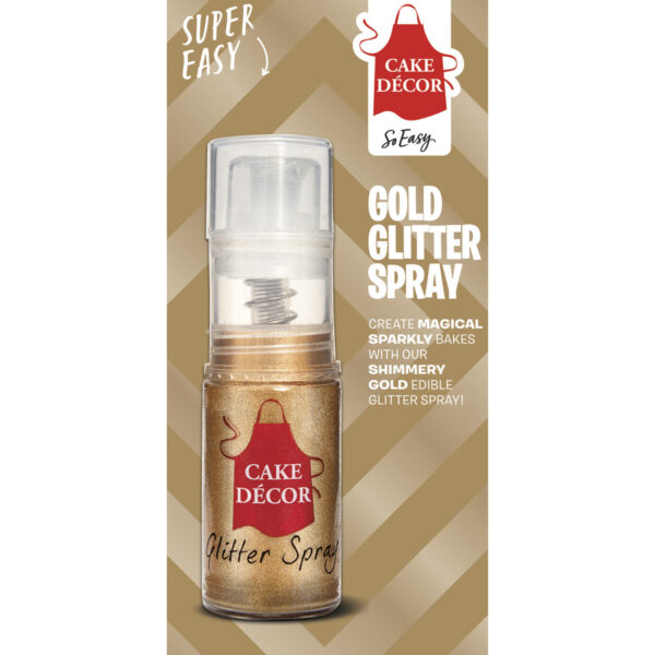 Cake Decor Gold Glitter Spray 4g