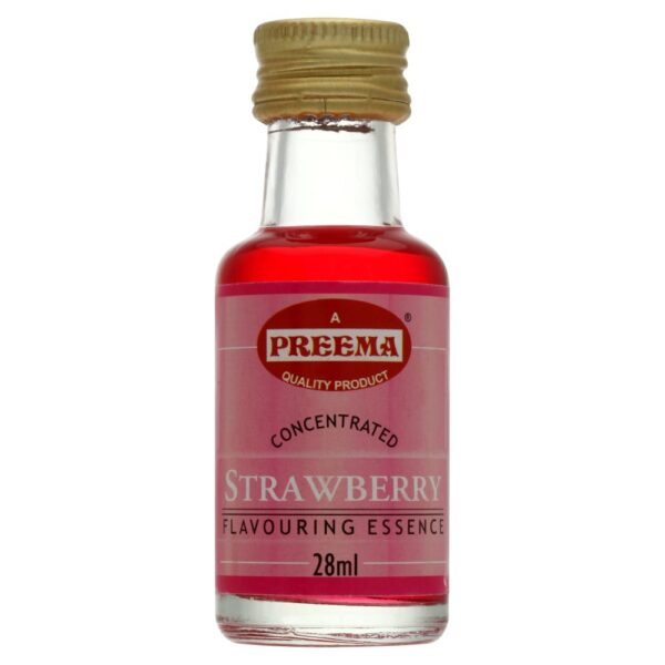 Preema Flavouring Essence Liquid Strawberry 12 x 28ml