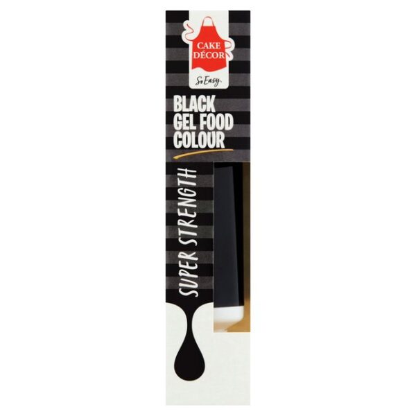 CAKE DÉCOR BLACK COLOUR GEL 6X19G