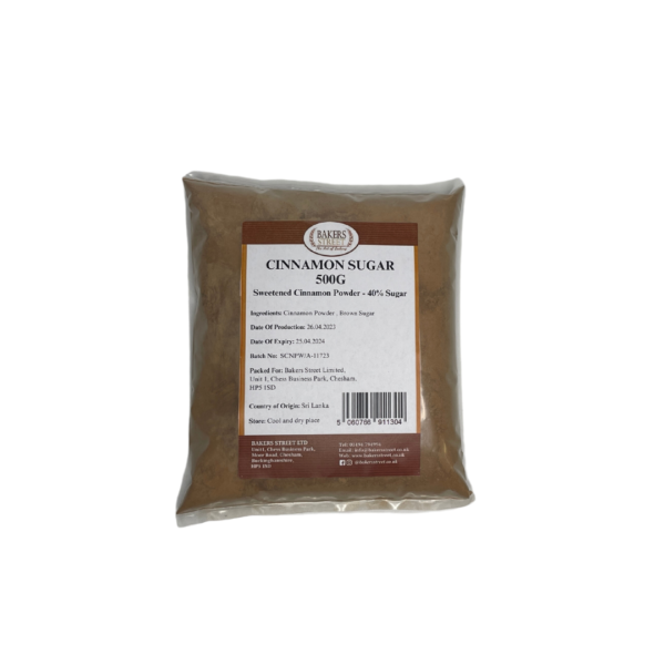 Bakers Street Cinnamon Sugar Powder 500g [40% Sugar]