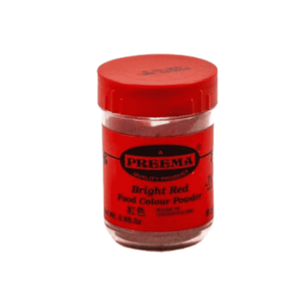 Preema Bright Red Food Colour Powder  12 x 25g