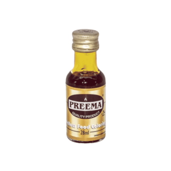 Preema Liquid Food Colour Yellow  12 x 28ml